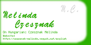 melinda czesznak business card